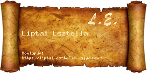 Liptai Esztella névjegykártya